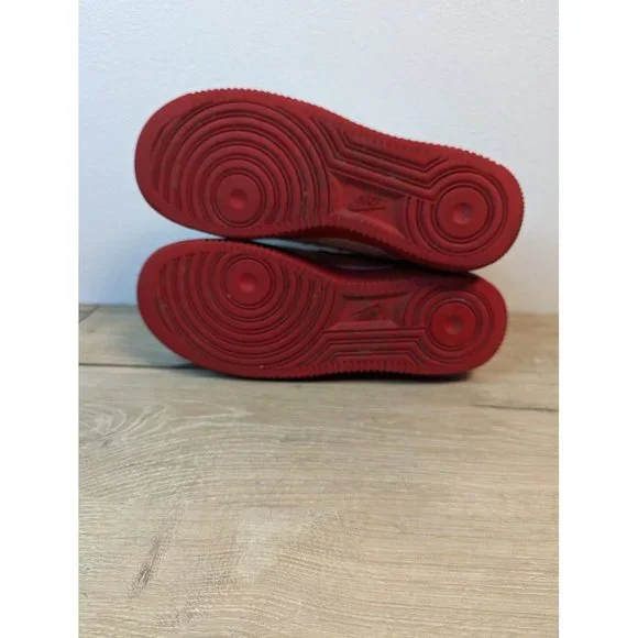 RARE! Size 6Y Nike Air Force 1 Low (GS) White University Red CV7663-102 Youth - Picture 7 of 8